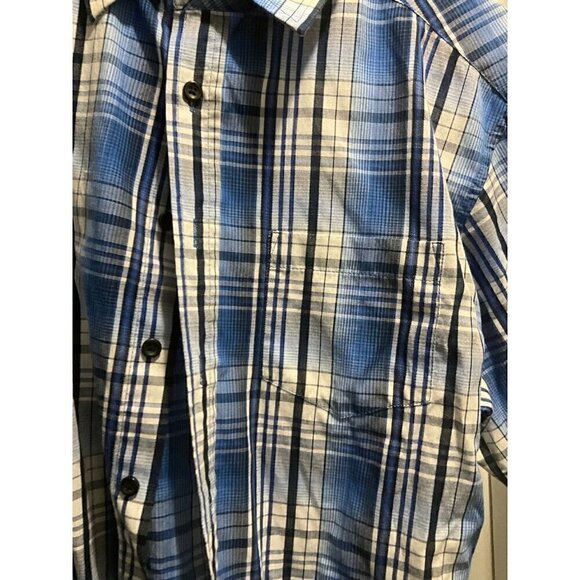 BEVERLY‎ Hills Polo Club Boys Button Down Striped Shirt Size 14-16 - Picture 5 of 9